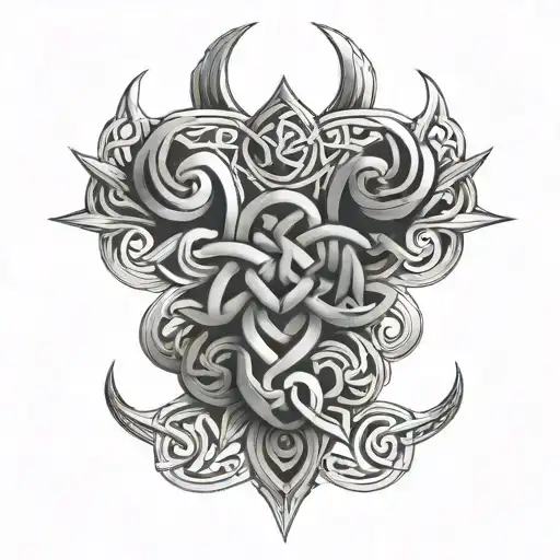 Celtic Knot Shoulder And Arm Short Sleeve