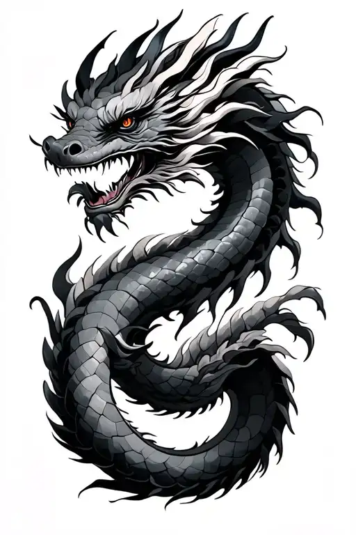 Japanese Dragon Wrapped