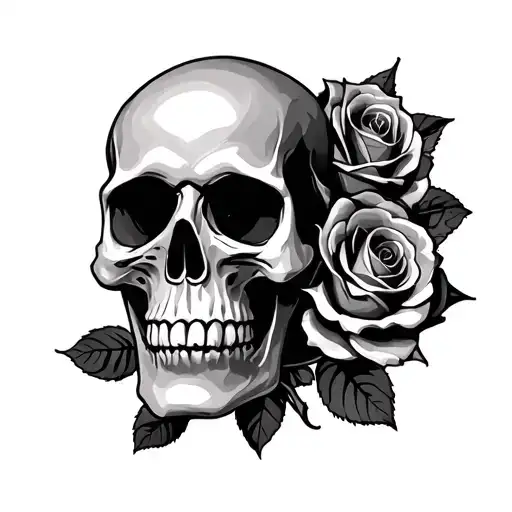 Skull And Roses