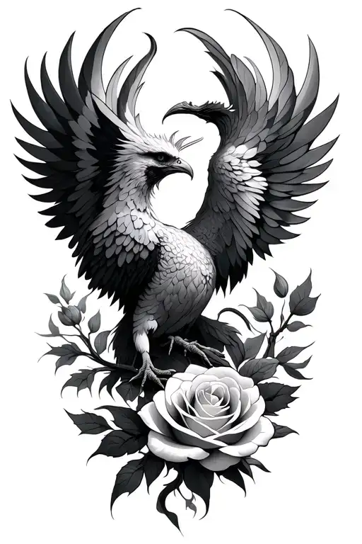 Phoenix Rose Intertwined