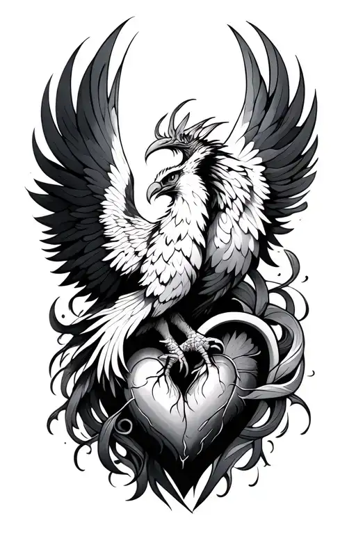 Phoenix Heart Intertwined
