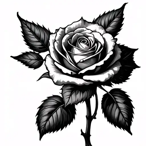 Rose Stem With Name Written