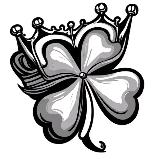 Shamrock With Crown