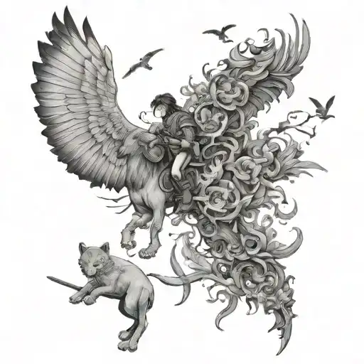 Animals And People In Nature War