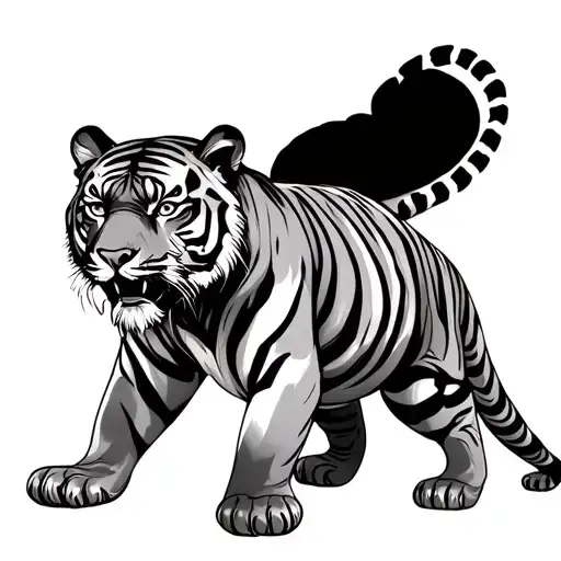 Tiger Crawling Full Body