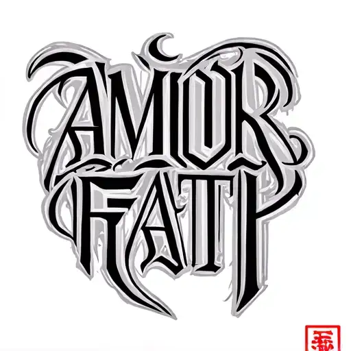 Lettering Amor Fati