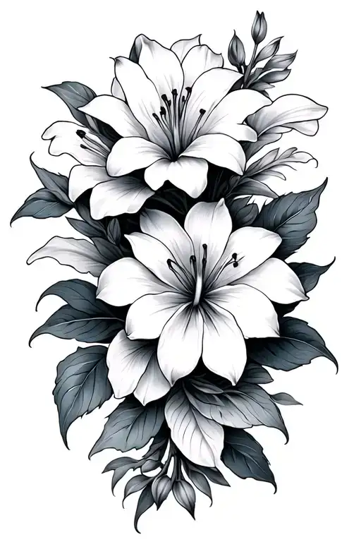 Leo Aries Lilly Flower