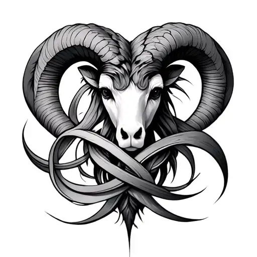 Aries Gemini Zodiac Sign Intertwined
