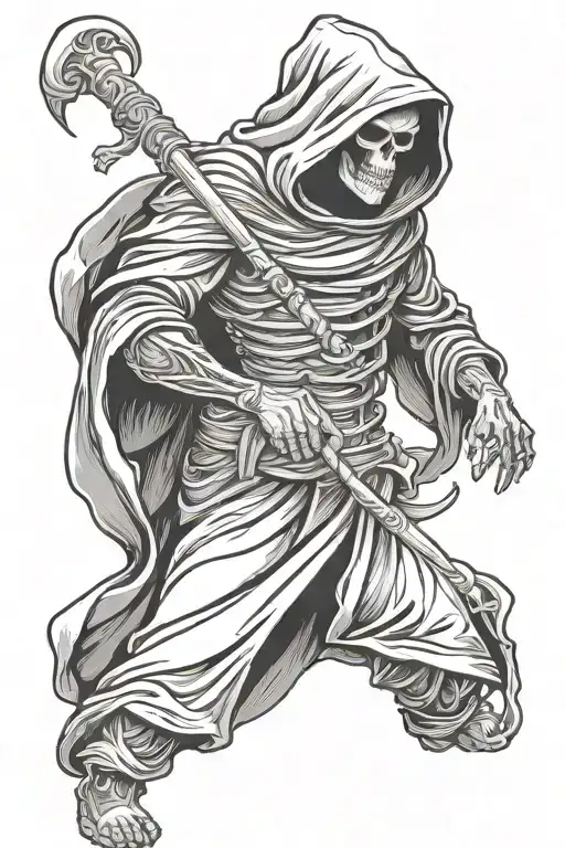Grim Reaper With Scythe