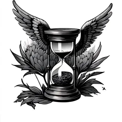 Hourglass With Wings