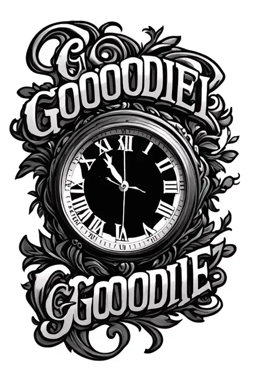 Clock With Words Goodie Goodie