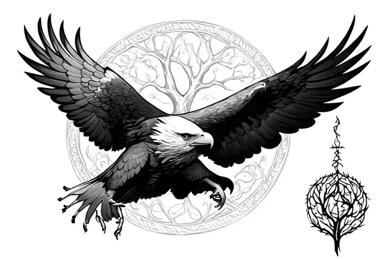 Eagle And Tree Of Life