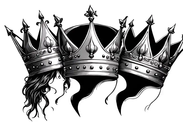 3 Crowns Representing Wife Daughter And Son