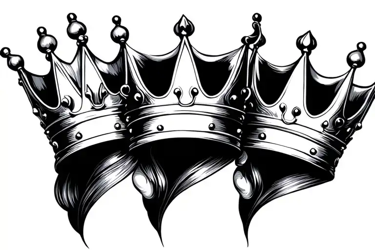 3 Crowns Representing Wife Daughter And Son