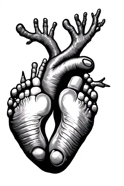 Heart Rate And Baby Footprints