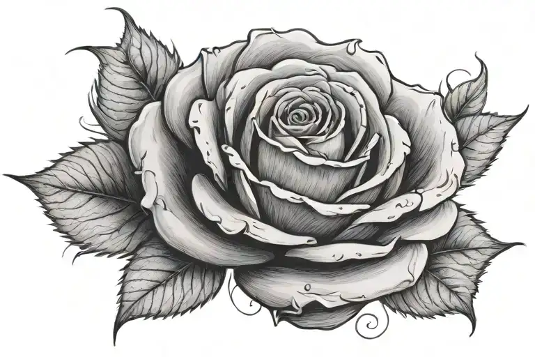 Rose Made From Surrounding Smoke