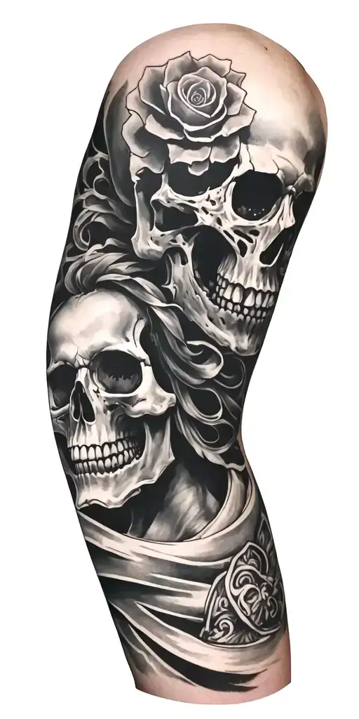 Full Sleeve With Skull