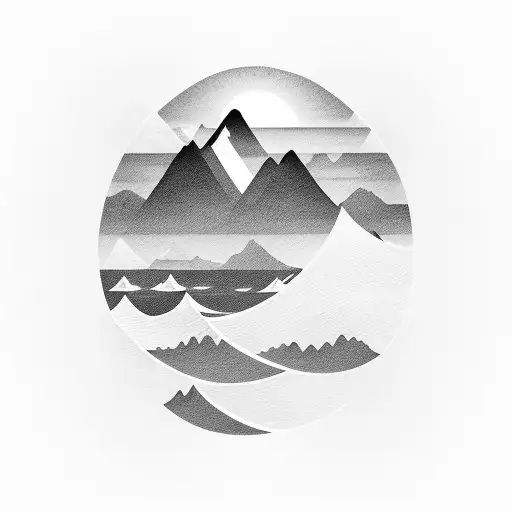 Waves With A Mountain