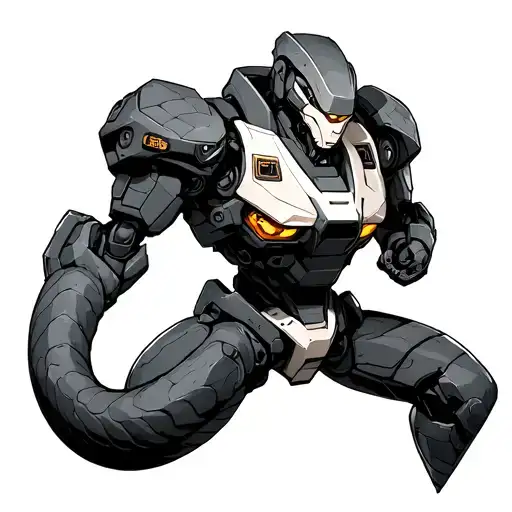 Metal Gear Solid Genbu With Snake Mecha