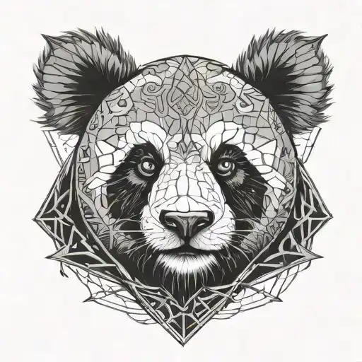 Panda Pentagramm