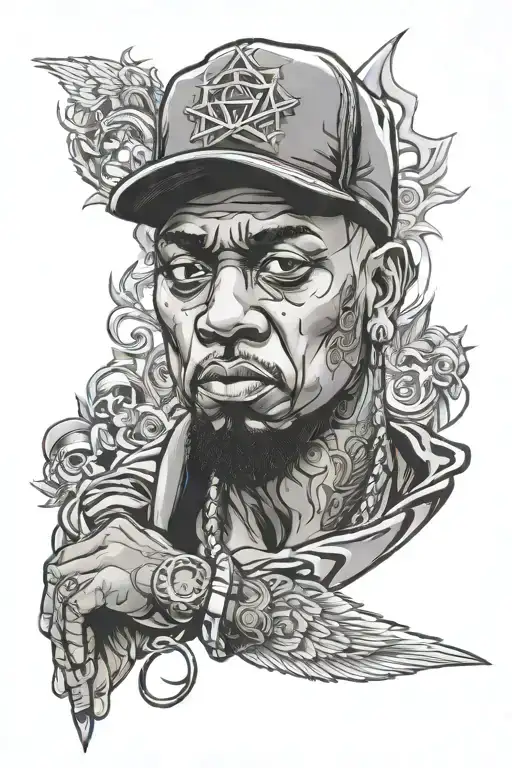 Gangsta Rapper Surrounded