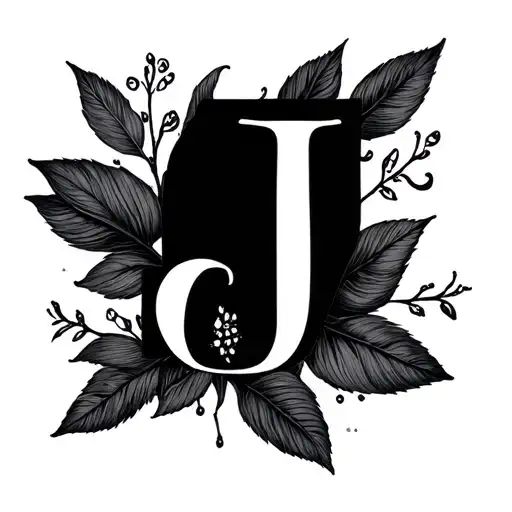 Small Dainty Line Tattoo Hidden J Incorporated Within