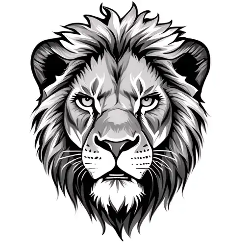 A Lion With Raging Eyes