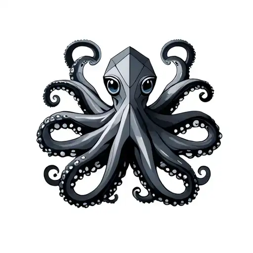 Octopus And Geometric Design Incorporating