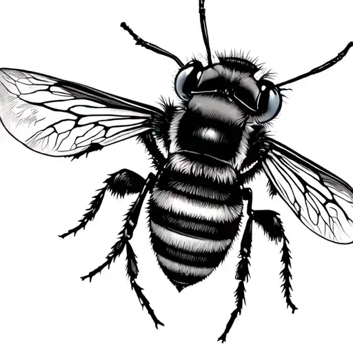 Cancer Zodiac Sign With Bumble Bee Floating