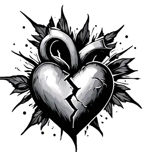 Broken Heart With A C G