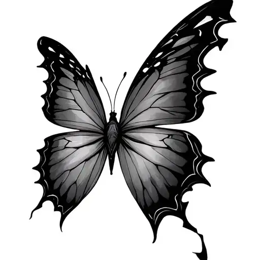 Night Butterfly With Broken Wings
