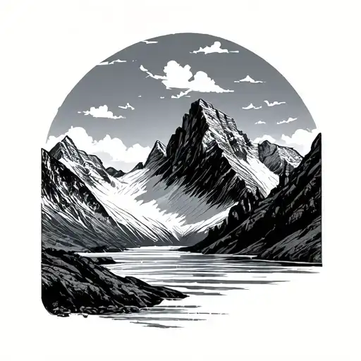 Torres Del Paine In The Background