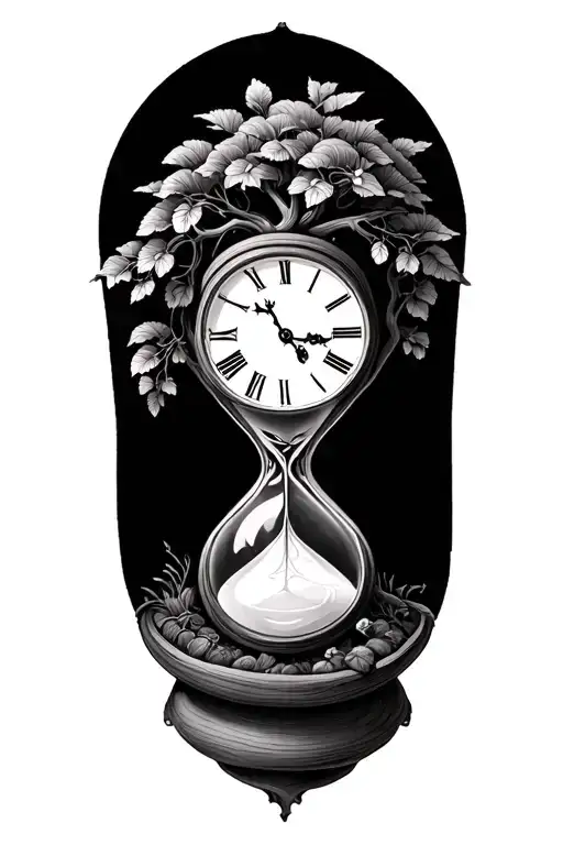 Hourglass Clock Tree Growing