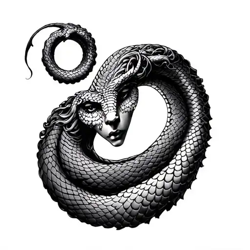 Goddess Medusa Snake Scales