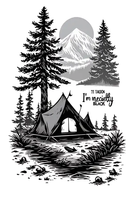 Camping Tatoo Degion In Meaning I'm Exactly