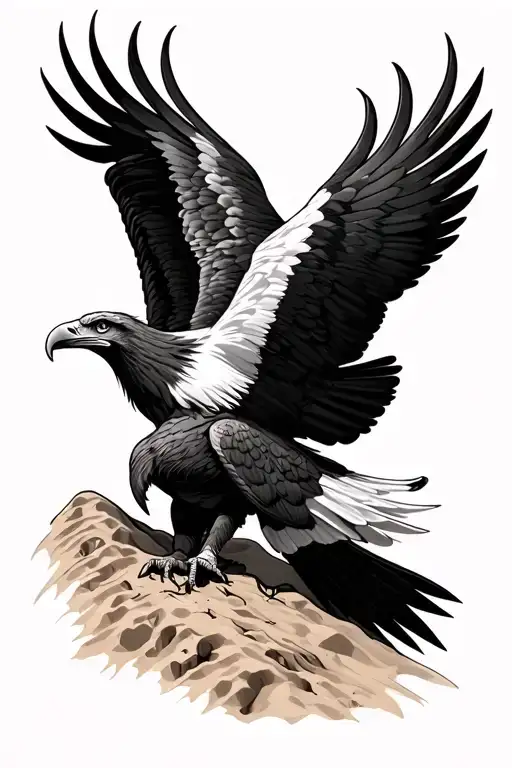 Eagle With Sands Of Time