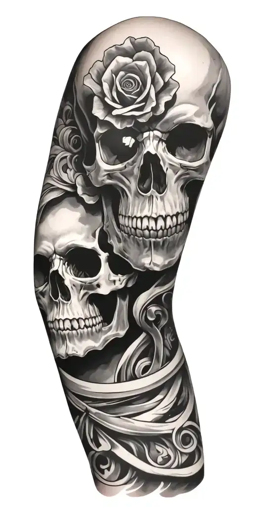 Full Sleeve With Skull