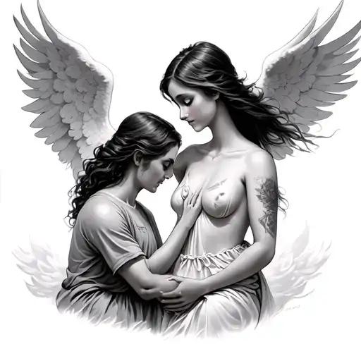 Isabelle In Heaven Looking Down Over Her Father And Olivia