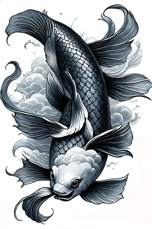 Koi Fish In The Clouds