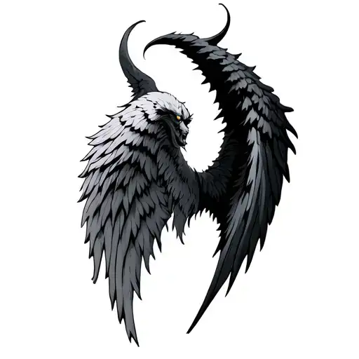 Angel Wing And Demon Wing