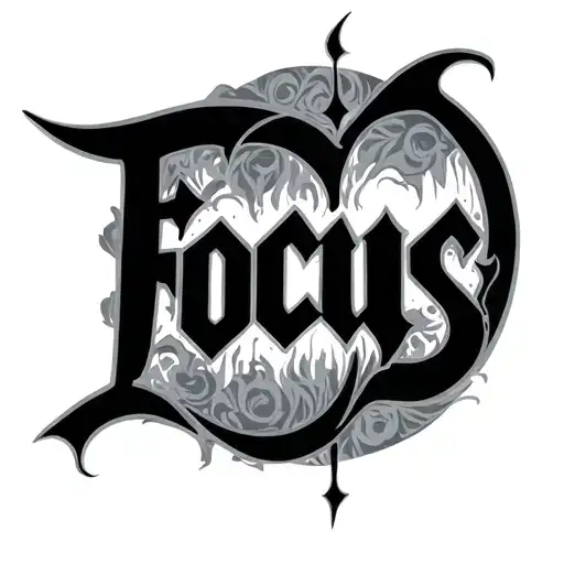 The Word Focus Around A Suitable Symbol Surrounded