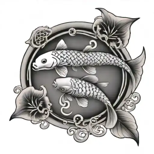 Koi Fish Yin Yang