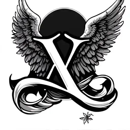 Letter And Angel Wings