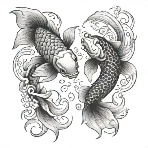Koi Fish Yin Yang