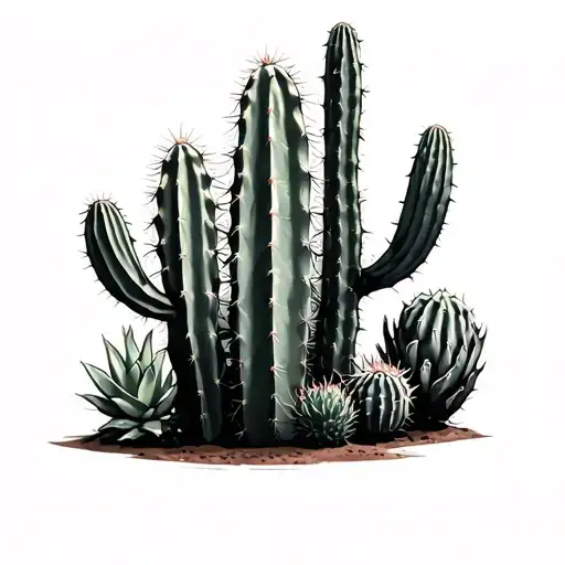 Multiple Different Cactus