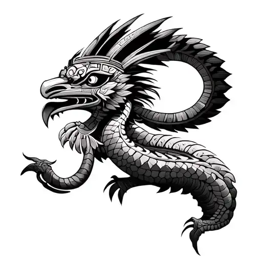 Aztec God Quetzalcoatl