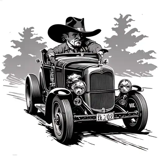 Western Bootlegging Car Chase