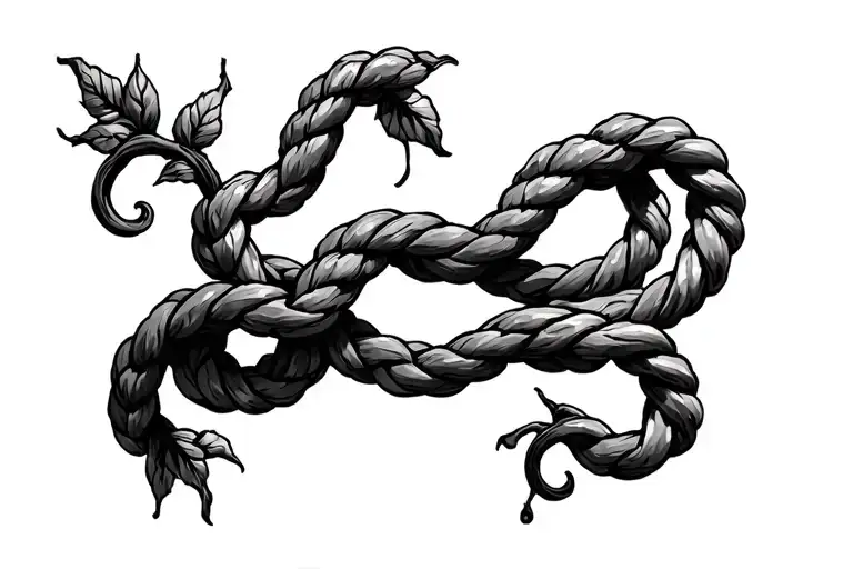 Rope Vine Wrapped