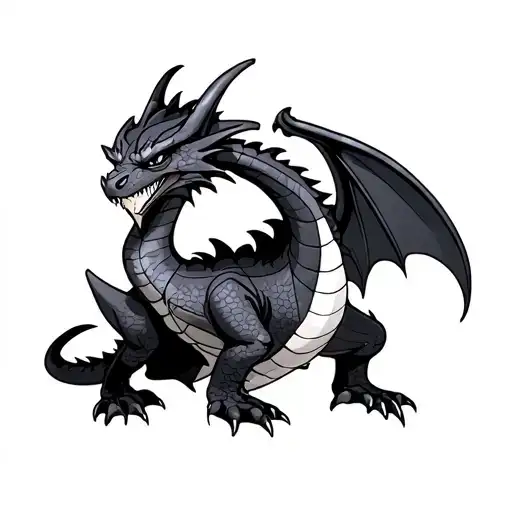 Toothless Dragon One Line