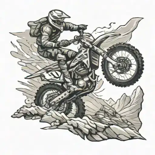 Dirt Bike Jumping Mountain
